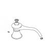 Kohler 76184-CP Part - Polished Chrome Spout Assembly Deck Kohler 76184-CP Part - Polished Chrome Spout Assembly Deck