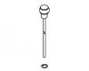 Kohler 76904-BN Part - Brushed Nickel Lift Rod Assembly Kohler 76904-BN Part - Brushed Nickel Lift Rod Assembly