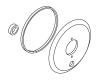 Kohler 77238-SN Part - Polished Nickel Wall Plate Assembly With Div Kohler 77238-SN Part - Polished Nickel Wall Plate Assembly With Div