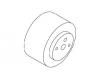 Kohler 79593-CP Part - Polished Chrome Knob- Mastershower Lever Kohler 79593-CP Part - Polished Chrome Knob- Mastershower Lever