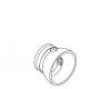 Kohler 86623-CP Part - Polished Chrome Collar-Notched Kohler 86623-CP Part - Polished Chrome Collar-Notched