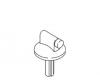 Kohler 93033-0 Part - White Control Knob- Forged