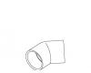 Kohler 94132 Part - Elbow- 1.5" X 45 Deg. Pvc