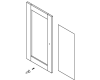 Kohler 87428-F2 Part - Large Door-Clear Glass Kohler 87428-F2 Part - Large Door-Clear Glass