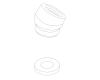 Kohler 58457-0 Part - White Elbow Assembly