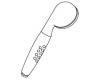 Kohler 79683-0 Part - White Handle Assembly Kohler 79683-0 Part - White Handle Assembly