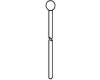 Kohler 76037-CB Part - Chrome And Brass Lift Rod Assembly Lever Kohler 76037-CB Part - Chrome And Brass Lift Rod Assembly Lever