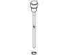 Kohler 58844-G Part - Brushed Chrome Lift Rod Assembly