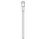Kohler 73773-0 Part - White Lift Rod Assembly Kohler 73773-0 Part - White Lift Rod Assembly