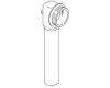 Kohler 54860-G Part - Brushed Chrome Overflow Ell & Tube Assembly