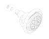 Kohler 1142014-CP Part - Polished Chrome Assembly Showerhead