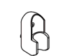 Kohler 59358-A-0 Part - White Bracket- Wall