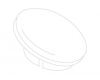Kohler 1003822-G Part - Brushed Chrome Plug Button- Acrylic Sc Lav Handle
