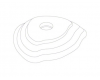 Kohler 1006516-G Part - Brushed Chrome Escutcheon- Large