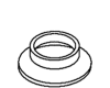 Kohler 40000-0 Part - White White Escutcheon