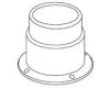 Kohler 75773-0 Part - White White Escutcheon- Transfer Vlv