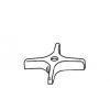Kohler 1020053-C-BN Part - Brushed Nickel Handle- 4 Arm Cold Kohler 1020053-C-BN Part - Brushed Nickel Handle- 4 Arm Cold