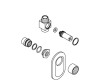 Kohler 76312-CP Part - Polished Chrome Triton 1/2" I.P Stop Kit