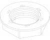 Kohler 1035818 Part - Nut- Escutcheon