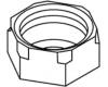 Kohler K-33424-TG Brite Gold Nut- Coupling 1/2-14 Npsm