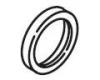 Kohler K-57148-CP Polished Chrome Upper Ring- Large Obs