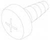 Kohler 1049033-C Part - Screw- 6-20 X 1" Cr Pan Hd Tap S