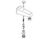 Kohler K-73742-CP Polished Chrome Spout Kit- Div Kohler K-73742-CP Polished Chrome Spout Kit- Div
