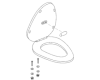 Kohler 93228-53 Part - French Curve Seat- 7.25" Kohler 93228-53 Part - French Curve Seat- 7.25"
