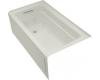Kohler Archer K-1122-HL-95 Ice Grey 5' Whirlpool Bath Tub with Comfort Depth Design, Integral Apron, Left-Hand Drain and Heat