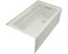 Kohler Archer K-1122-HR-95 Ice Grey ' Integral Apron Whirlpool Bath Tub with Comfort Depth Design Right-Hand Drain and Heat
