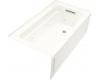 Kohler Archer K-1122-RA-0 White 5' Whirlpool Bath Tub with Comfort Depth Design, Integral Apron and Right-Hand Drain