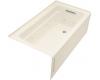 Kohler Archer K-1122-RA-47 Almond 5' Whirlpool Bath Tub with Comfort Depth Design, Integral Apron and Right-Hand Drain