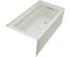 Kohler Archer K-1122-RA-95 Ice Grey 5' Whirlpool Bath Tub with Comfort Depth Design, Integral Apron and Right-Hand Drain