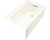 Kohler Archer K-1122-RA-96 Biscuit 5' Whirlpool Bath Tub with Comfort Depth Design, Integral Apron and Right-Hand Drain