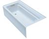 Kohler Archer K-1124-GLA-6 Skylight 6' BubbleMassage Bath Tub with Comfort Depth Design, Integral Apron and Left-Hand Drain