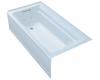 Kohler Archer K-1124-HL-6 Skylight 6' Whirlpool Bath Tub with Comfort Depth Design, Integral Apron, Left-Hand Drain and Heat