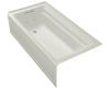 Kohler Archer K-1124-HL-95 Ice Grey 6' Whirlpool Bath Tub with Comfort Depth Design, Integral Apron, Left-Hand Drain and Heat