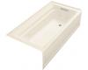 Kohler Archer K-1124-RA-47 Almond 6' Whirlpool Bath Tub with Comfort Depth Design, Integral Apron and Right-Hand Drain