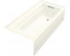 Kohler Archer K-1124-RA-96 Biscuit 6' Whirlpool Bath Tub with Comfort Depth Design, Integral Apron and Right-Hand Drain