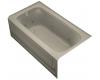 Kohler Bancroft K-1151-HL-G9 Sandbar 5' Whirlpool Bath Tub with Integral Apron, Heater and Left-Hand Drain
