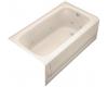 Kohler Bancroft K-1151-HR-55 Innocent Blush 5' Whirlpool Bath Tub with Integral Apron, Heater and Right-Hand Drain