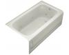 Kohler Bancroft K-1151-HR-95 Ice Grey 5' Whirlpool Bath Tub with Integral Apron, Heater and Right-Hand Drain
