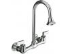 Kohler Triton K-7319-4-G Brushed Chrome Utility Sink Faucet with Lever Handles