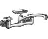 Kohler Clearwater K-7855-3-CP Polished Chrome Clearwater Sink Supply Faucet with 8" Spout Reach and Cross Handles