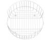 Kohler Porto Fino & Undertone K-6518-47 Almond Coated Wire Rinse Basket