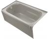 Kohler Portrait K-1109-LA-K4 Cashmere 5' Whirlpool Bath Tub with Integral Apron and Left-Hand Drain