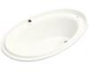 Kohler Purist K-1110-G-0 White BubbleMassage Bath Tub