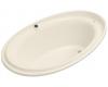 Kohler Purist K-1110-G-47 Almond BubbleMassage Bath Tub