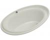 Kohler Purist K-1110-G-95 Ice Grey BubbleMassage Bath Tub