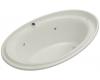 Kohler Purist K-1110-GCR-95 Ice Grey BubbleMassage Bath Tub with Chromatherapy